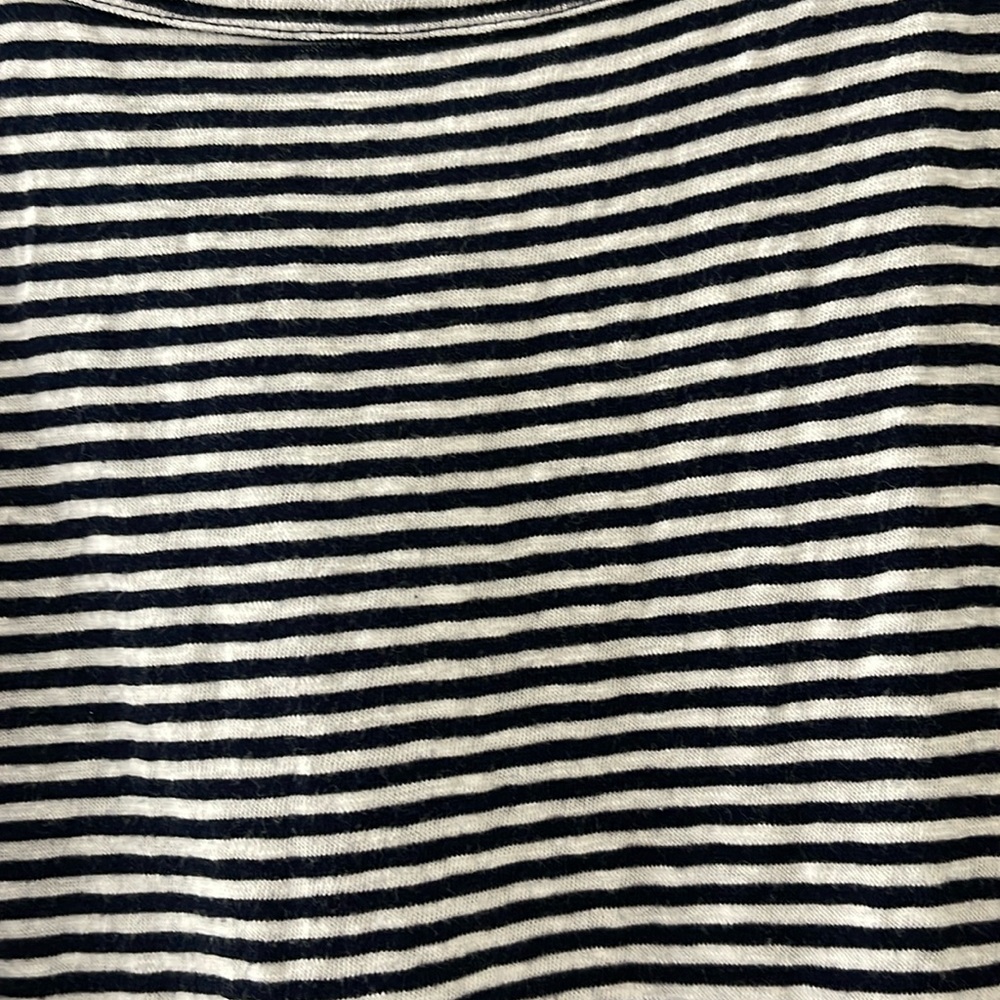 Talbots 3X Striped Cotton Twist-Back Shift Dress - Picture 6 of 8